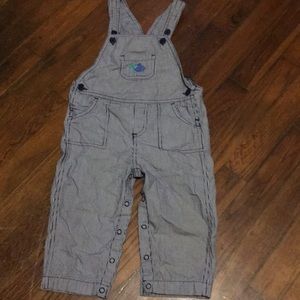 Striped turtle overalls!!